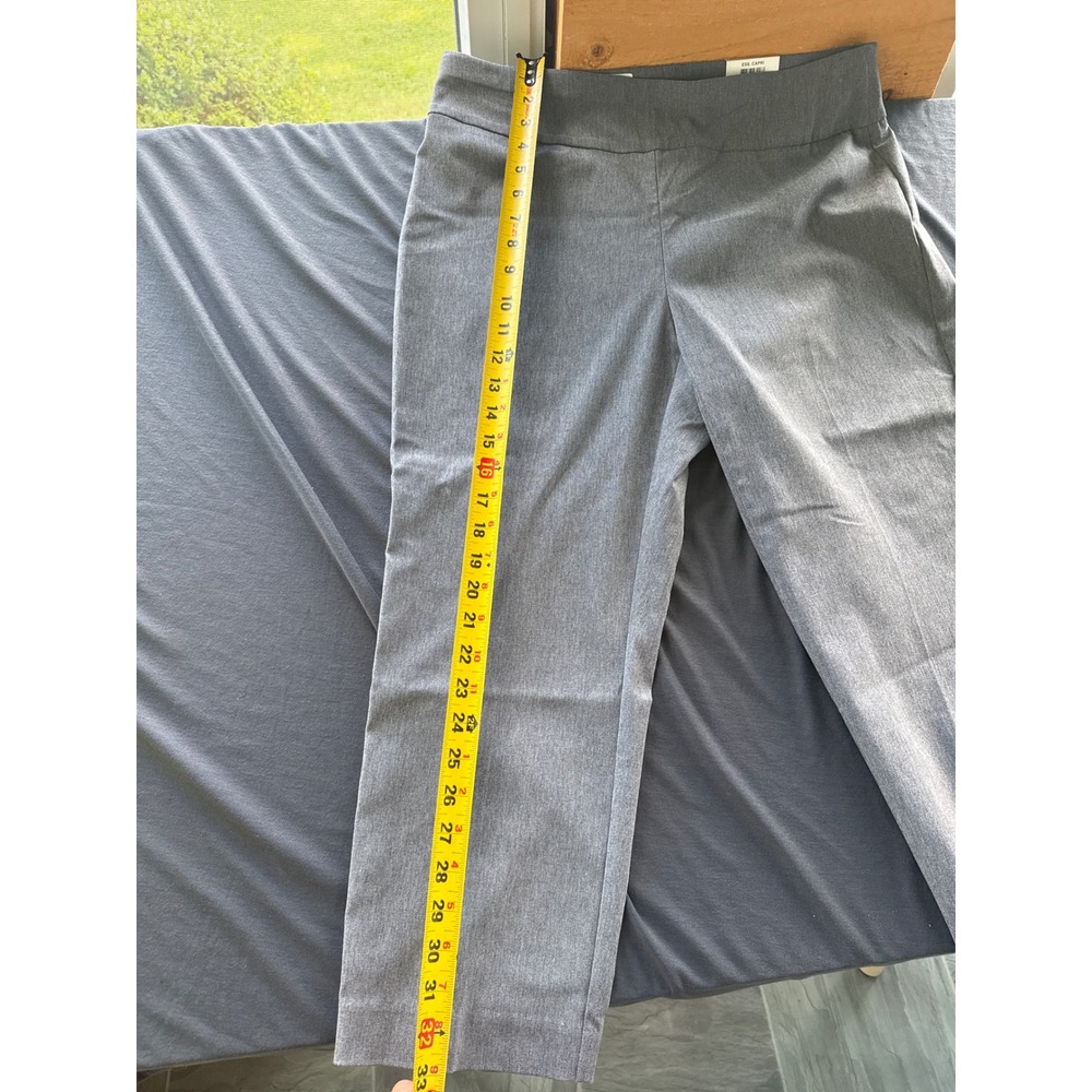 Alfani Women Tummy Control Capri Pants Light Grey Heather Size 12 100035306MS - Picture 3 of 6